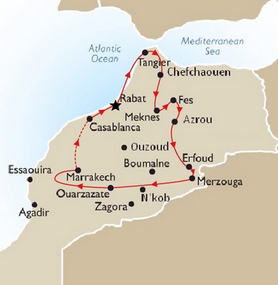 Tour map