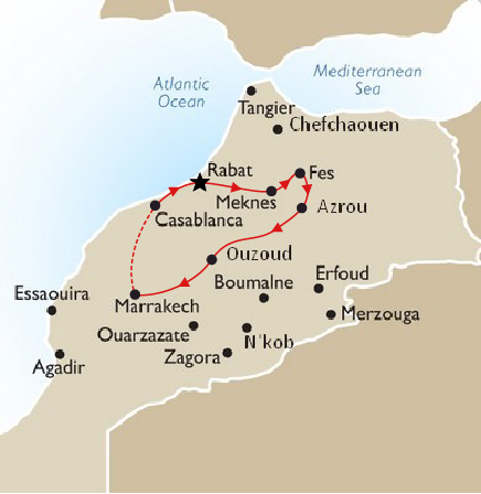 Tour map